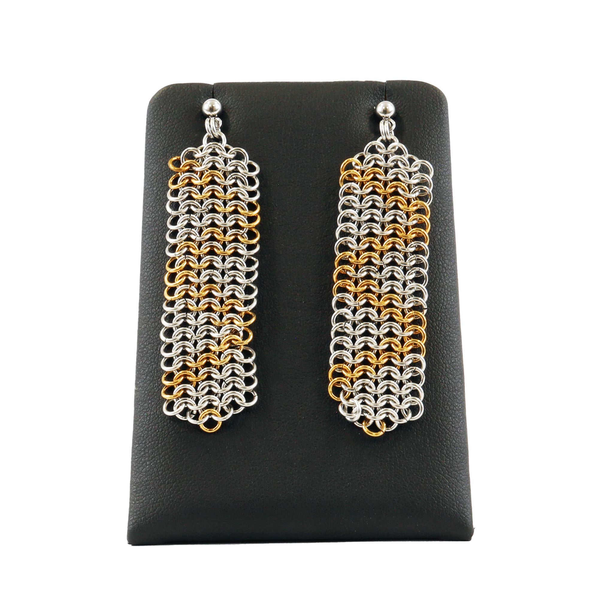 Roman Motif Chainmail Earrings - Anjo Designs – Royal Armouries Museum Shop