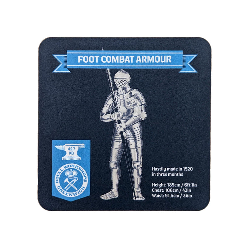 Set of 4 Coasters - Royal Armour of Henry VIII