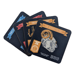 Set of 4 Coasters - Royal Armour of Henry VIII