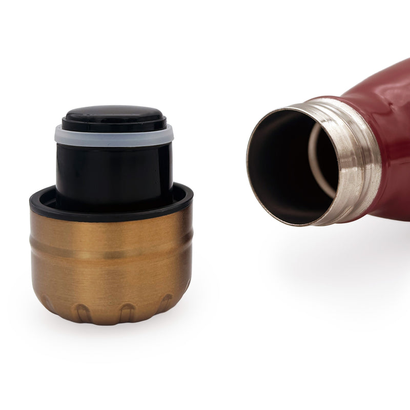 bottle neck and screw top on white background
