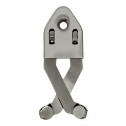 scissor style sword mount on white background