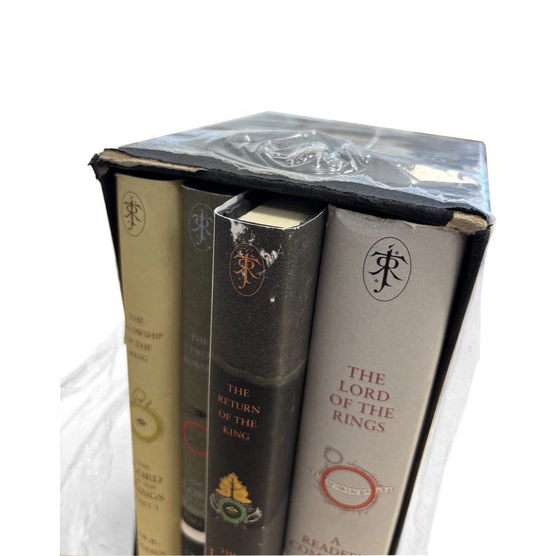 lord of the rings box set close up of damage to the return of the king book, light scuffing