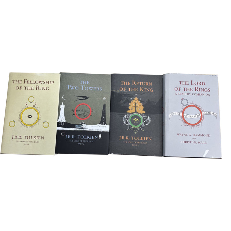 lord of the rings box set all 4 book covers together