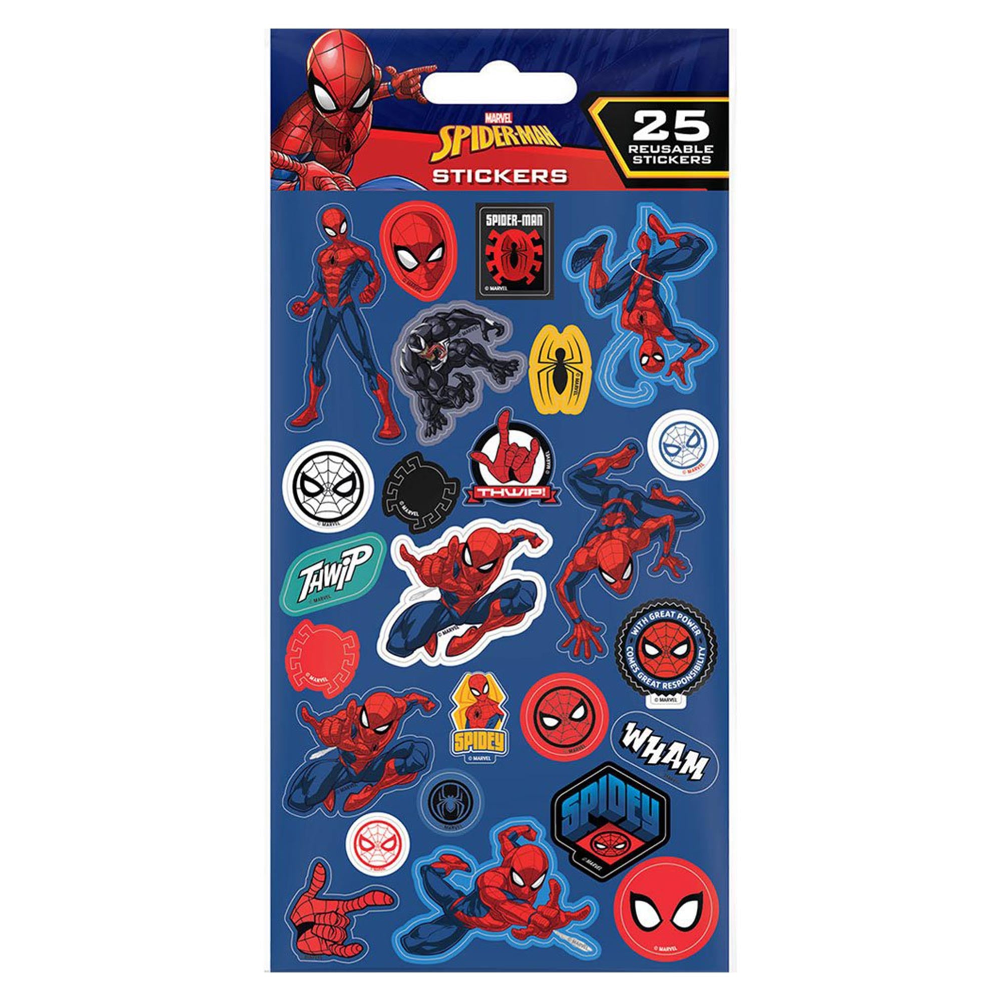 Spiderman Reusable Sticker Set - Marvel – Royal Armouries Museum Shop