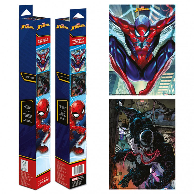 Spiderman and Venom Poster Set - Marvel