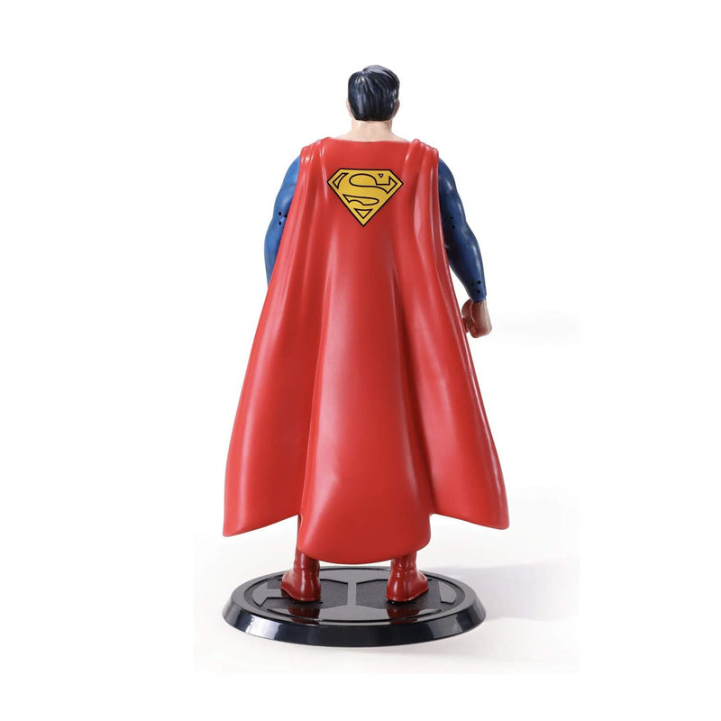 superman bendy fig on stand back view