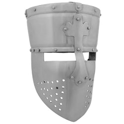 templar helmet front right view