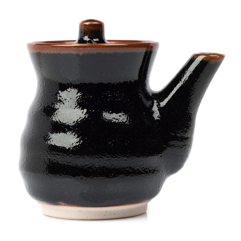 Tenmoku Black Japanese Soy Sauce Pot