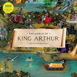 the world of king arthure jigsaw puzzle front of box illustration