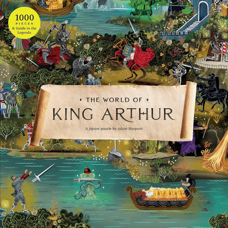 the world of king arthure jigsaw puzzle front of box illustration