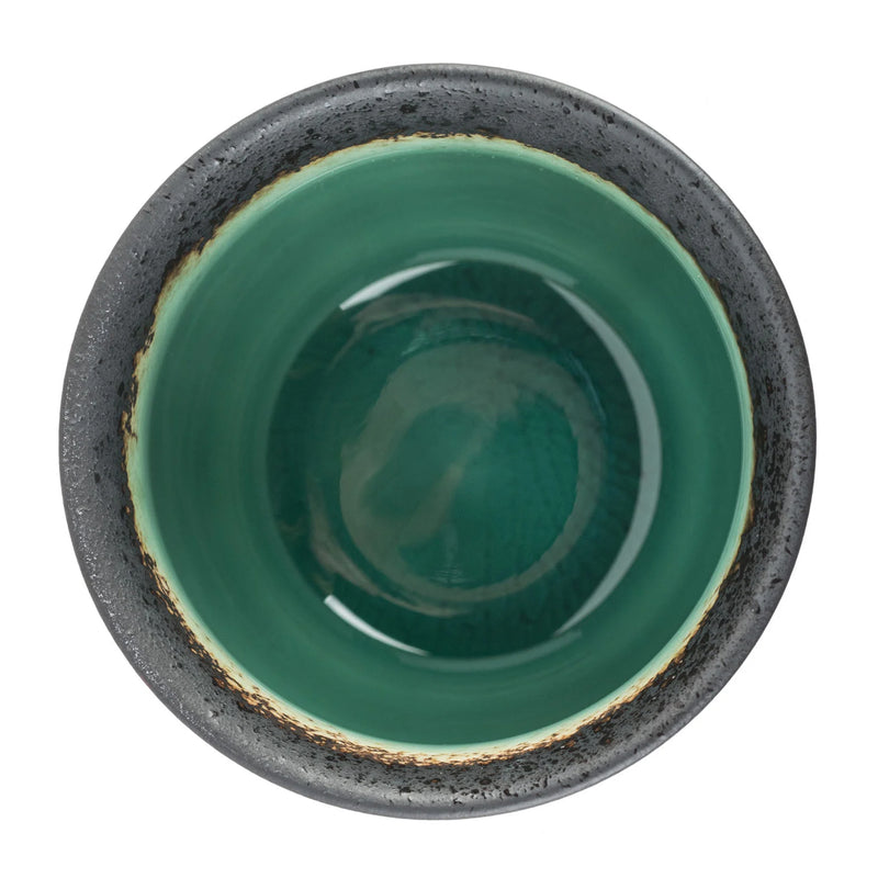 Turquoise Crackleglaze Japanese Tea Cup