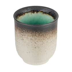 Turquoise Crackleglaze Japanese Tea Cup