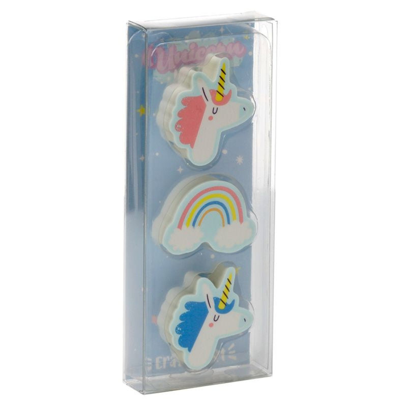 Unicorn Magic 3 Piece Eraser Set
in packaging