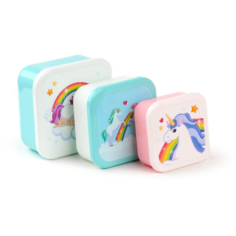 unicorn rainbow lunch box
all three boxes
