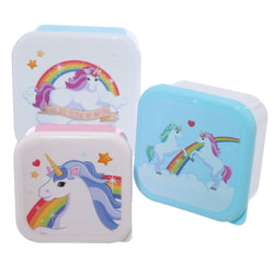 unicorn rainbow lunch box
all three boxes