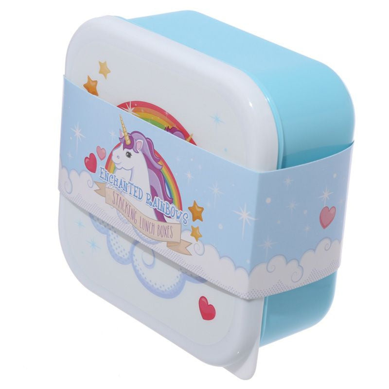 unicorn rainbow lunch box
 large box packaging
