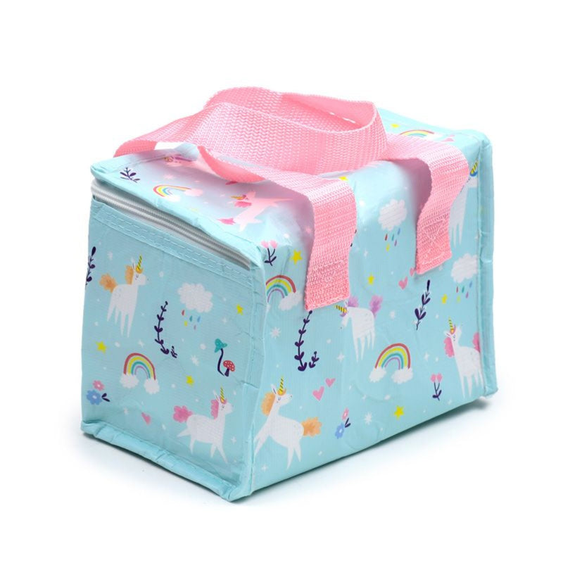 Unicorn RPET Cool Bag Lunch Bag
back left zipped up