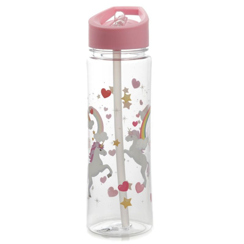 Unicorn Rainbows Shatterproof Water Bottle
 front side