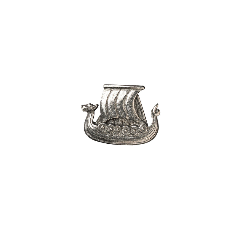 viking boat pin badge