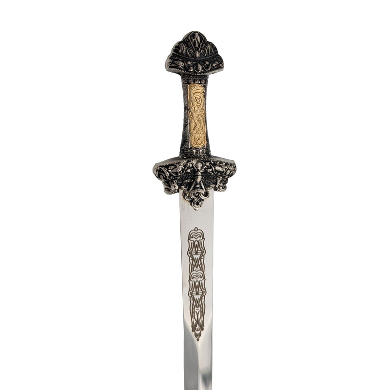 Viking Mini Sword Letter Opener hilt and blade detail