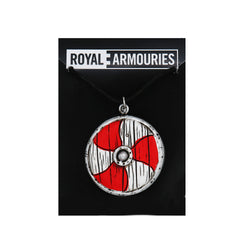 viking shield cord necklace on branded royal armouries backing card