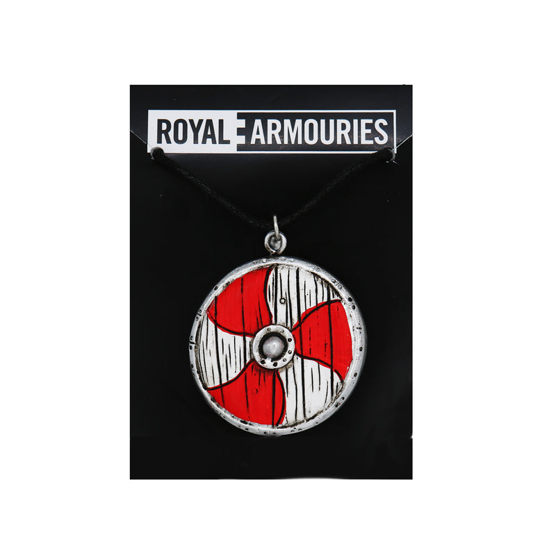 viking shield cord necklace on branded royal armouries backing card