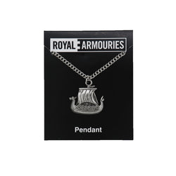 viking necklace pendant on a black royal armouries backing card with a white background