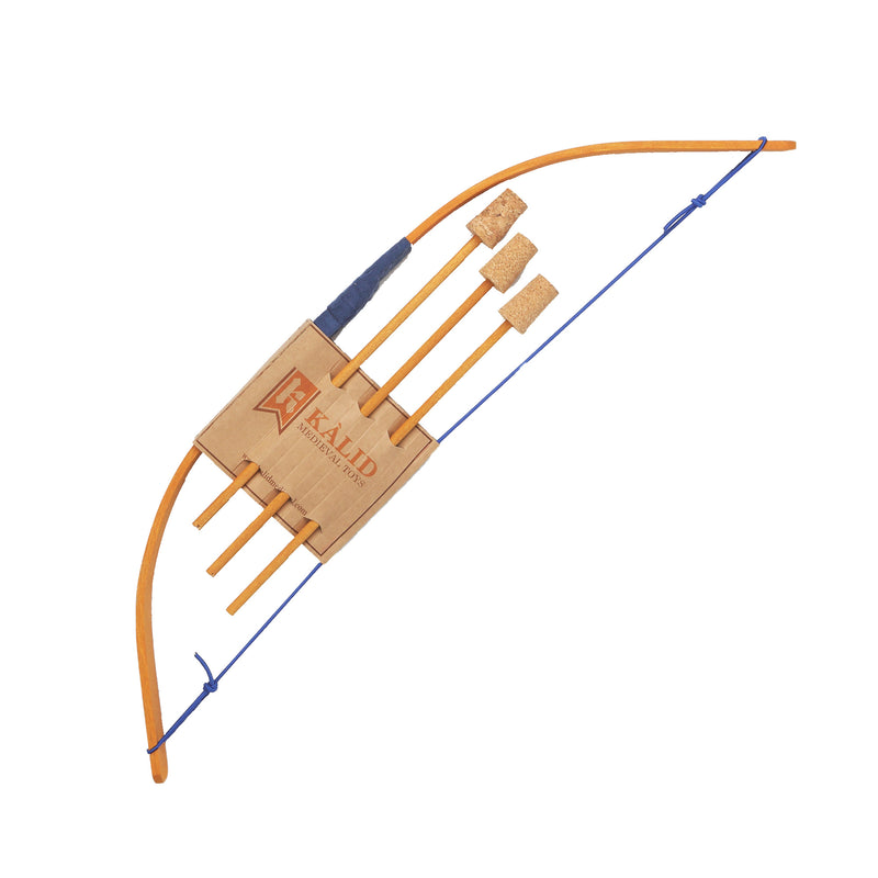Colourful Wooden Mini Bow with 3 Arrows