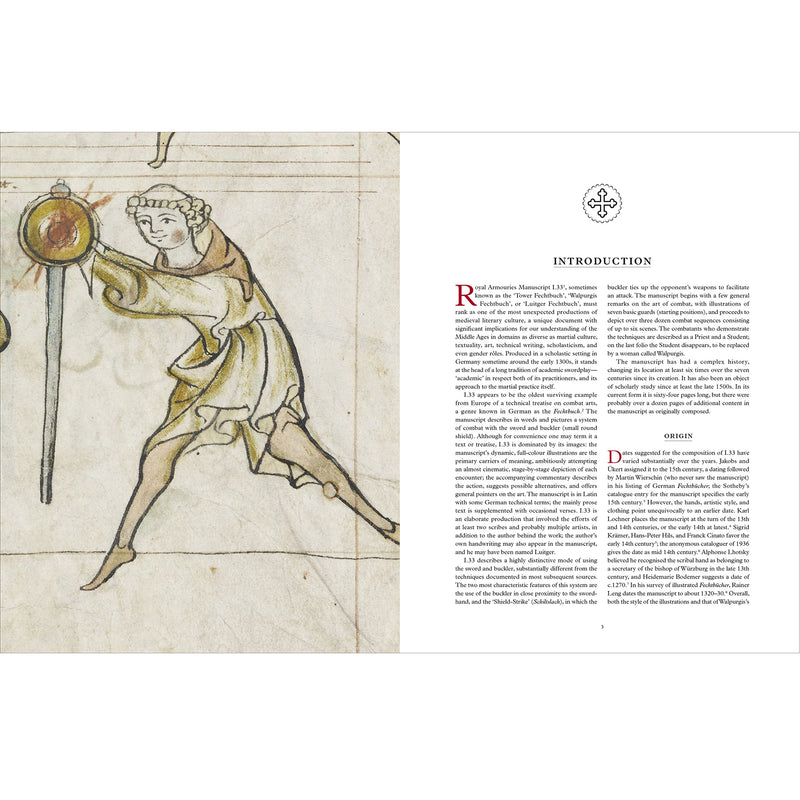 The Medieval Art of Swordsmanship Book Royal Armouries introduction 2 page spread