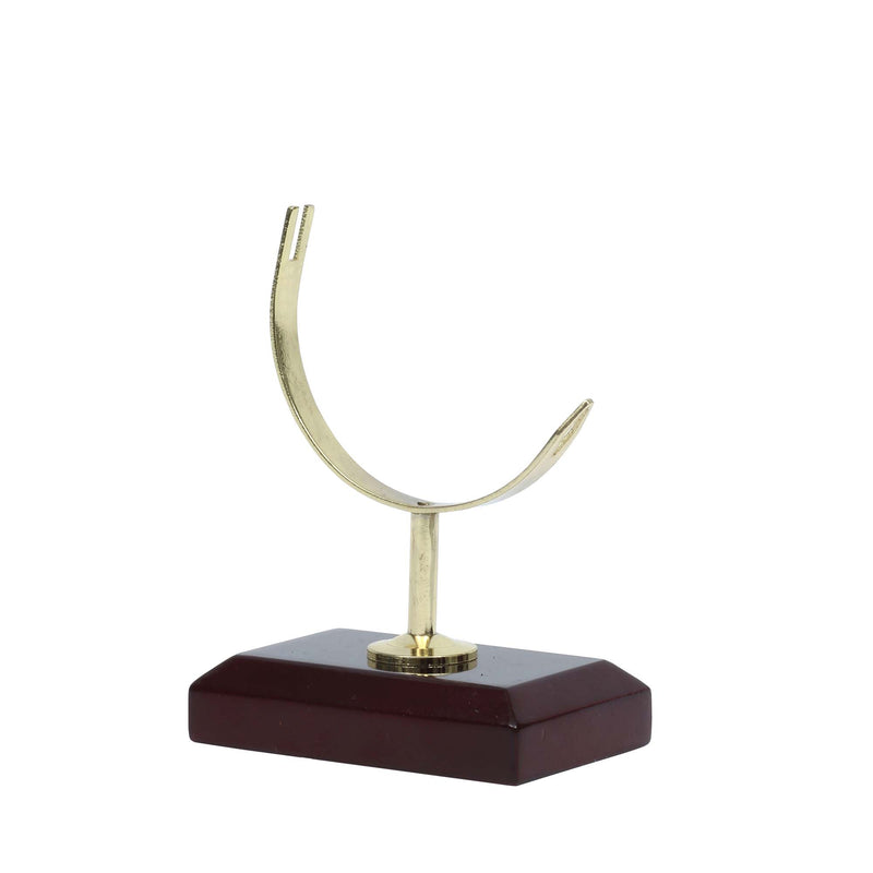 Diagonal Letter Opener on display Stand -display stand on its own side view