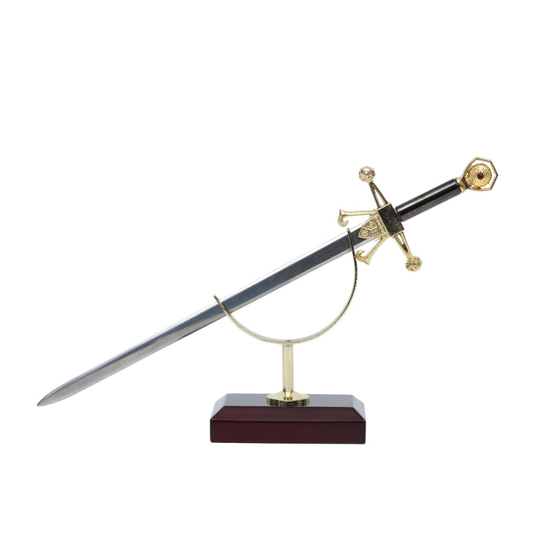 Diagonal Letter Opener on display Stand front view