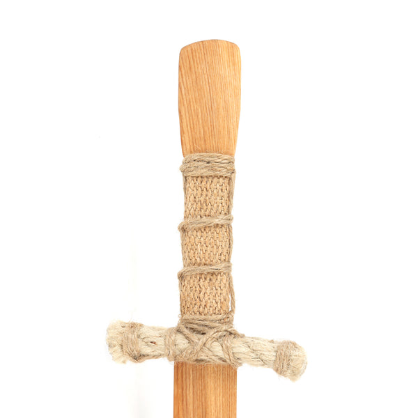 Knights Hand-an-alf oak broadsword replica handle