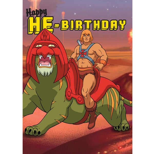 Happy He Birthday. He Man And The Masters Of The Universe Greeting Card
