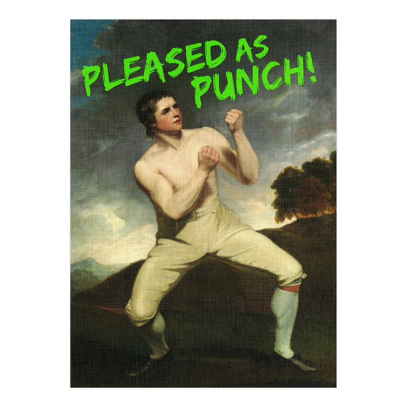Pleased as Punch Greetings Card
