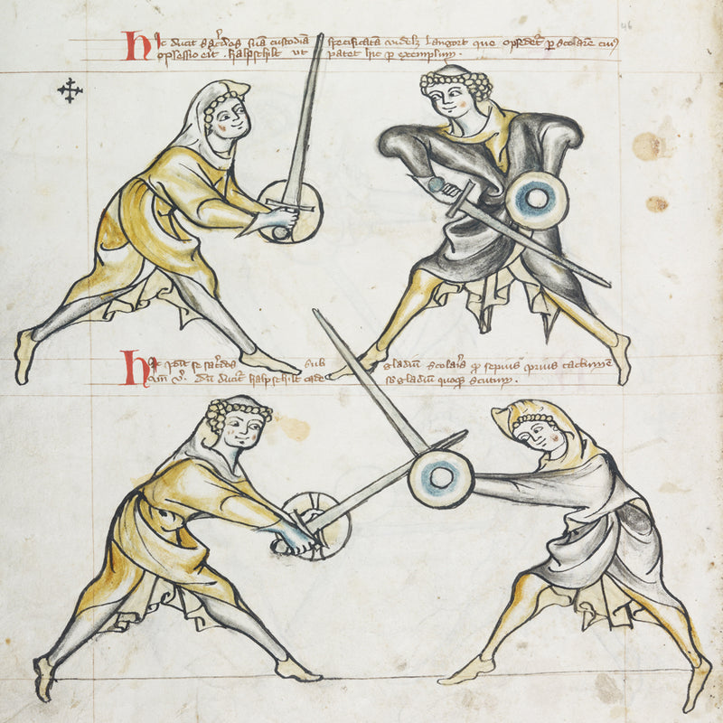 The Medieval Art of Swordsmanship Book Royal Armouries illustration detail
