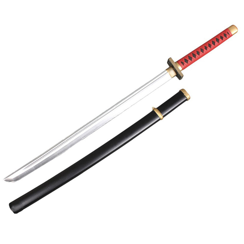 Red handled toy Japanese samurai katana sword