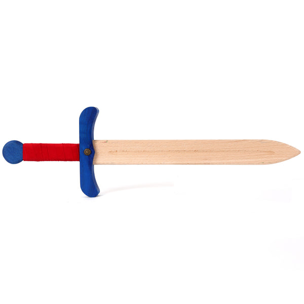 Colourful wooden sword Blue and Red