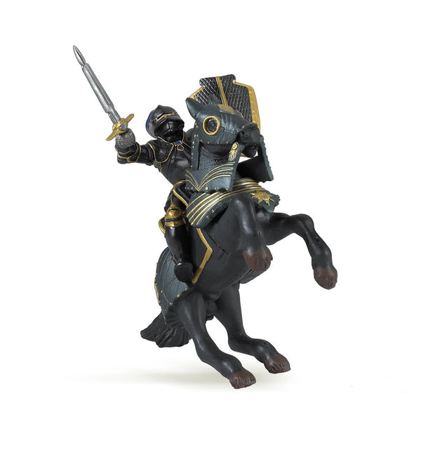 Papo: black armoured horse