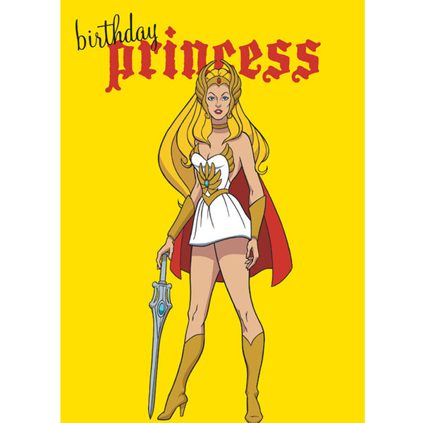 She Ra Birthday Princess Greeting Card